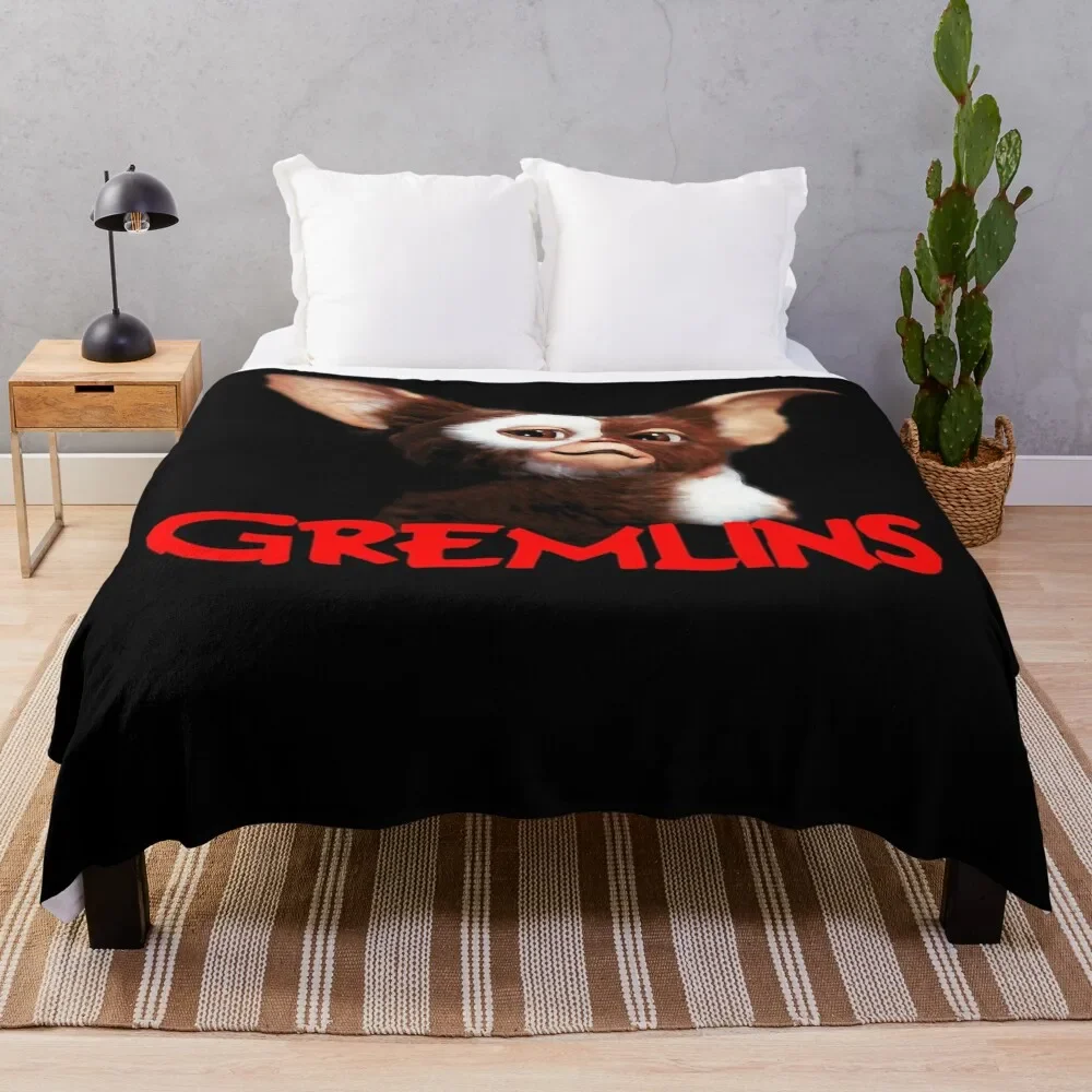 

Mens Best Gremlins Christmas Throw Blanket wednesday Plaid Blankets