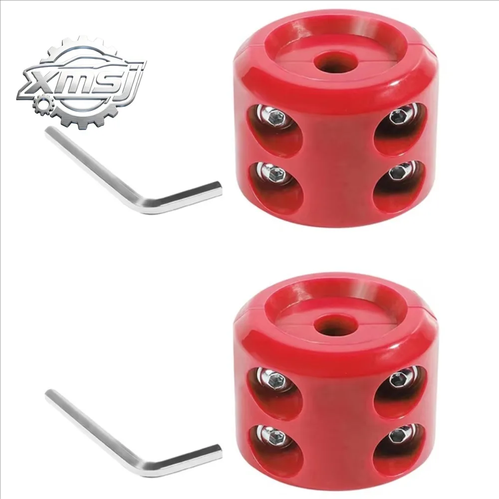 2X Rubber Winch Stopper,Winch Cable Saver Hook Stopper Line Rubber Stopper With Hex Wrench,Car Accessories Winch Rope