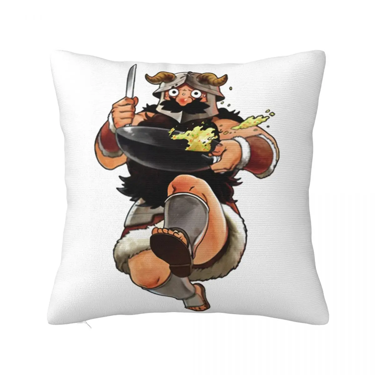 Senshi Dungeon Meshi Pillowcase Printed Polyester Cushion Cover Decor Delicious in Dungeon Throw Pillow Case Cover Home Zipper