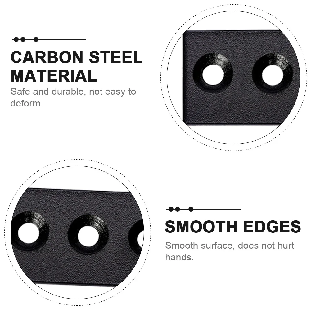 

Track Splice Bracket Connector Plates Straight Brace Fixing Replacement Heavy Duty Carbon Steel Barn Door Joint Repair Hardware