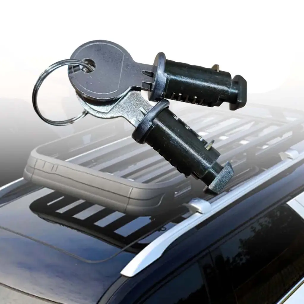 Cross Bars Locks and Keys Accessory Parts Lock Cores Roof Rack Locks for Car Rack Vehicles SUV Roof Racks Crossbar System