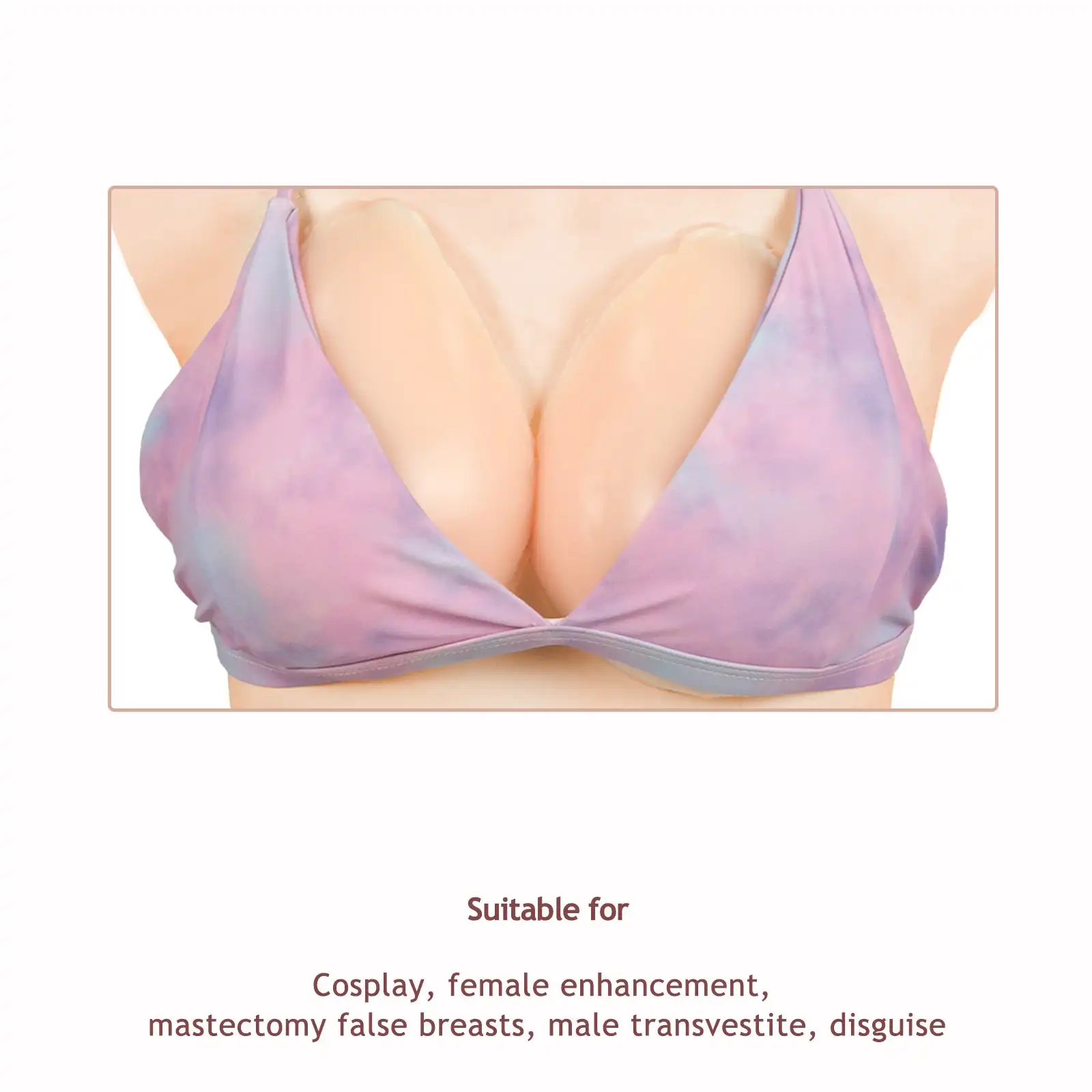 KOOMIHO Realistic Huge Fake Boobs Tits Crossdress Silicone Breast Form False Breast for Shemale Transgender Drag Queen Cosplay