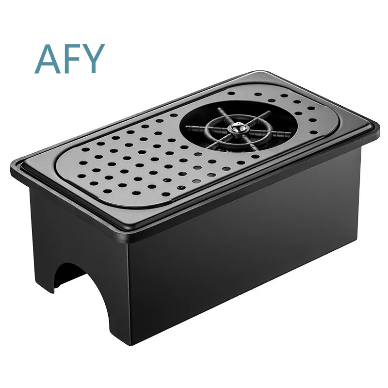 Coffee Cart for Countertop High Pressure Cup Washer for Outdoor Milk Tea Stall Stainless Steel Non-Punching Automatic Cup