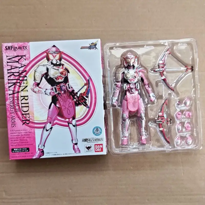 

Genuine Bandai Shf Kamen Rider Marika Action Figure Energy Peach Armor Gaim Series Matsuri Yoko Tamashii Exclusive Collectible