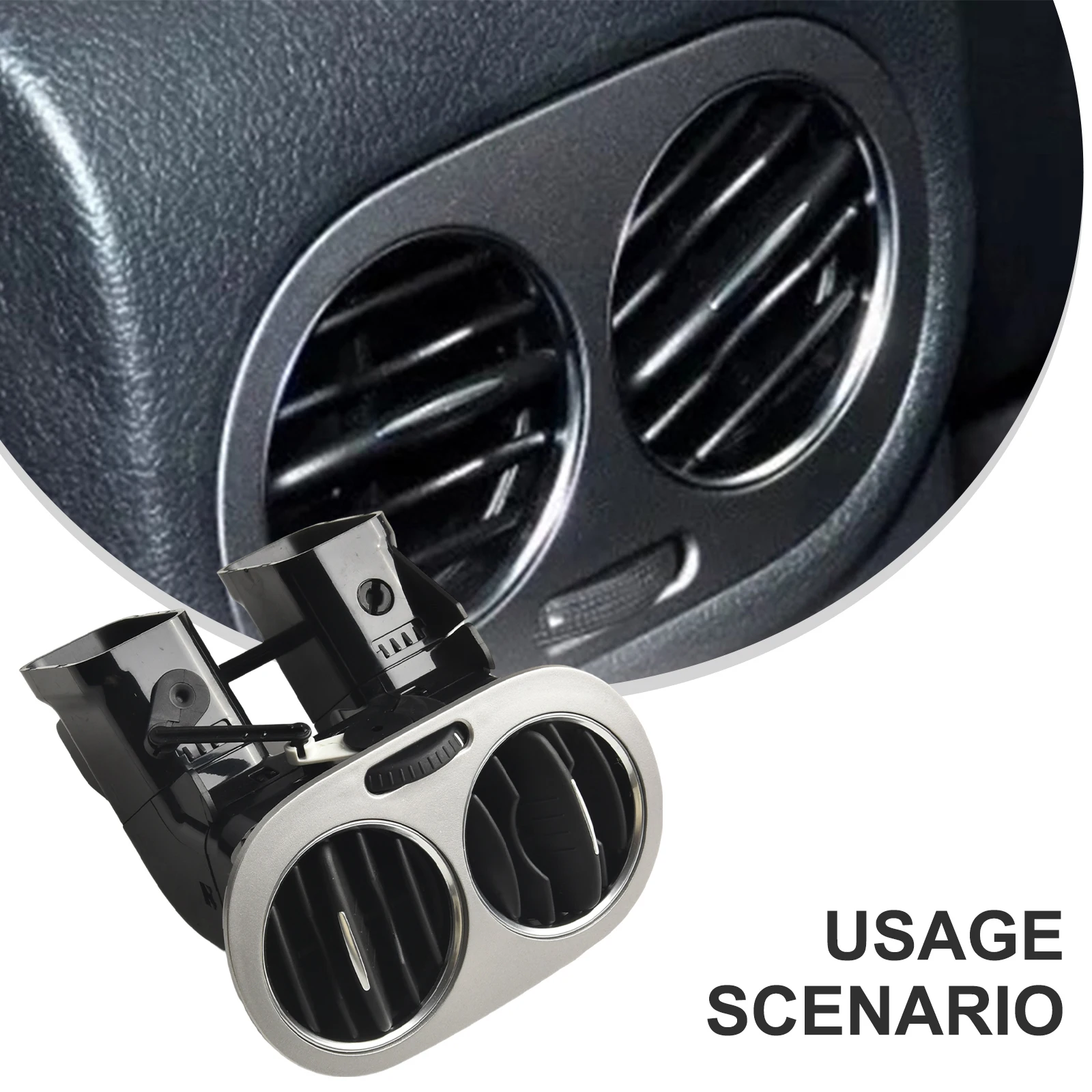 

Car Interior Accessory Black Silver Car Rear Armrest Perfect Match For The Car Stable Characteristics Easy Installation