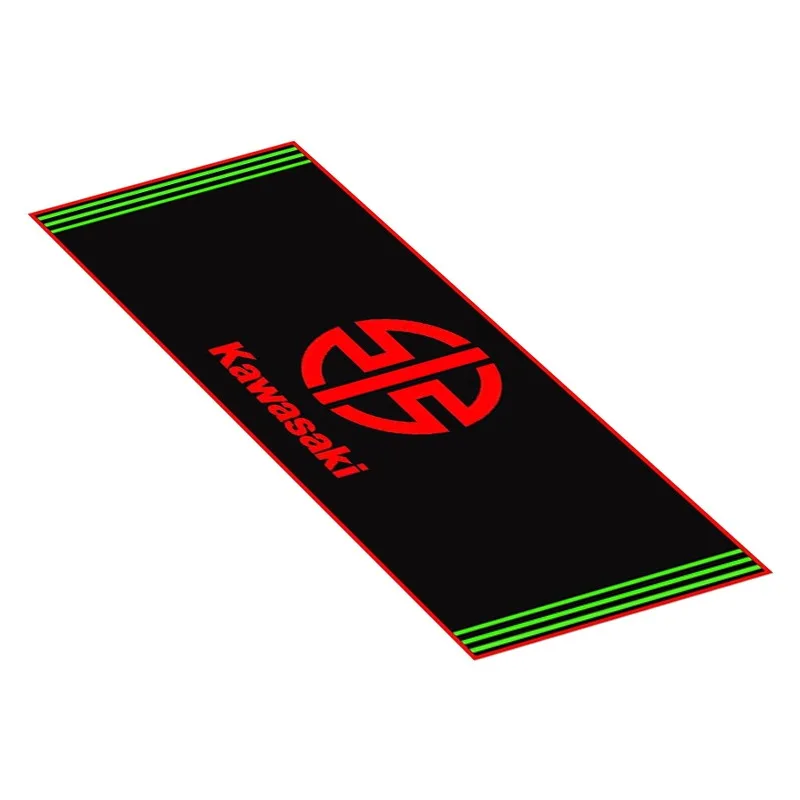 Aangepaste Kawasaki Ninja motorfiets parkeermat antislip garagekleed waterdicht racen moto display tapijt decoratie mat