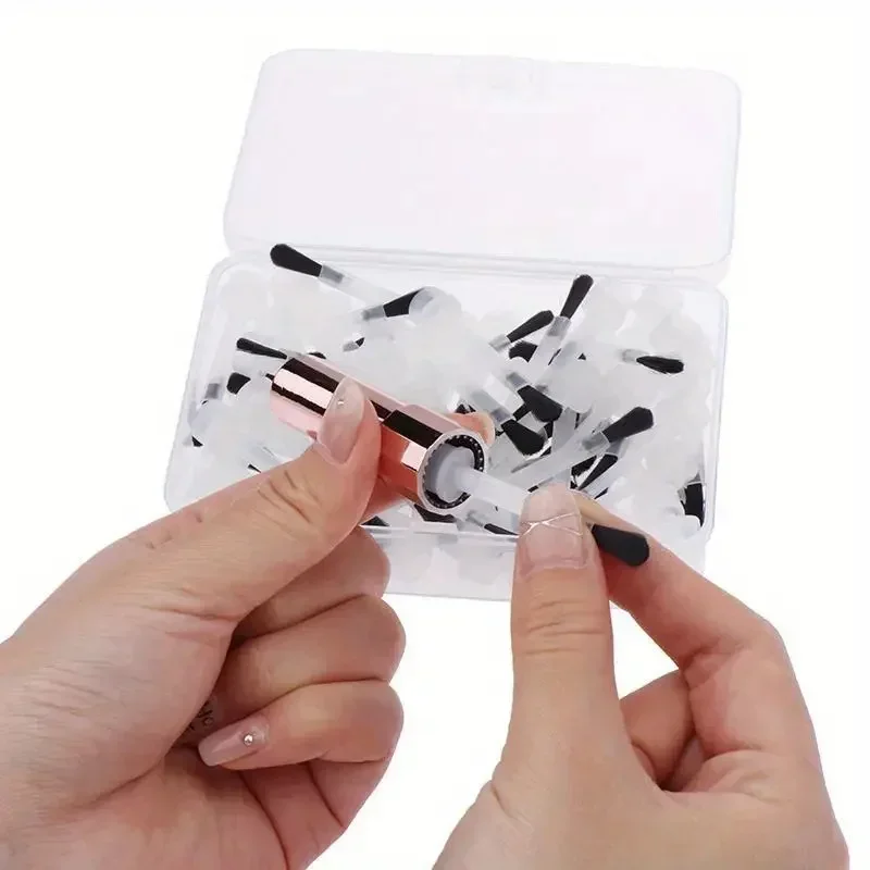 66pcs/25pcs Disposable Nail Polish Brush Nail Polish Bottle Replacement Head Brushes Acrylic Powder Applicators Manicure Tools