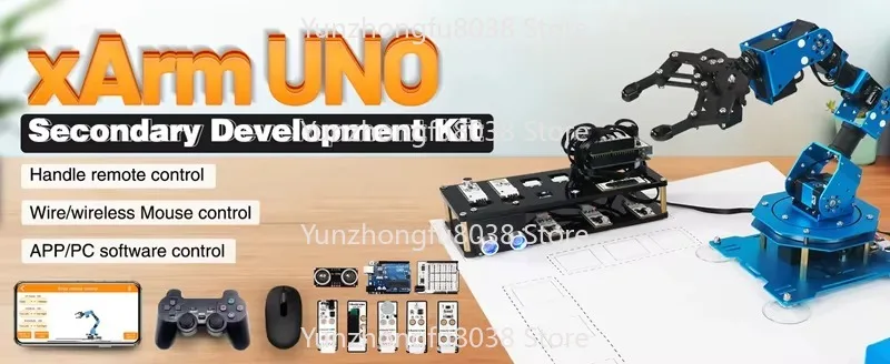 Picture 4: Assembled XArm UNO 6DOF Robotic Arm with Arduino Secondary Development Sensor Kit