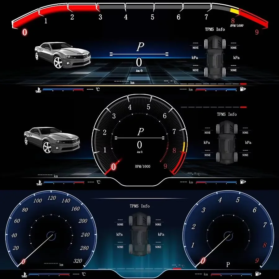 GPS Speedometer For Buick Regal Opel Insignia 2009-2015 Instrument Cluster LCD Digital Dashboard Panel Virtual Cockpit Clock