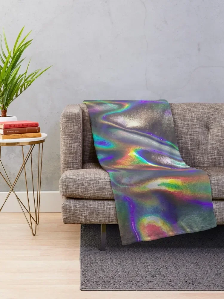 holographic print Throw Blanket Sofas Soft Big Blankets For Sofas Blankets