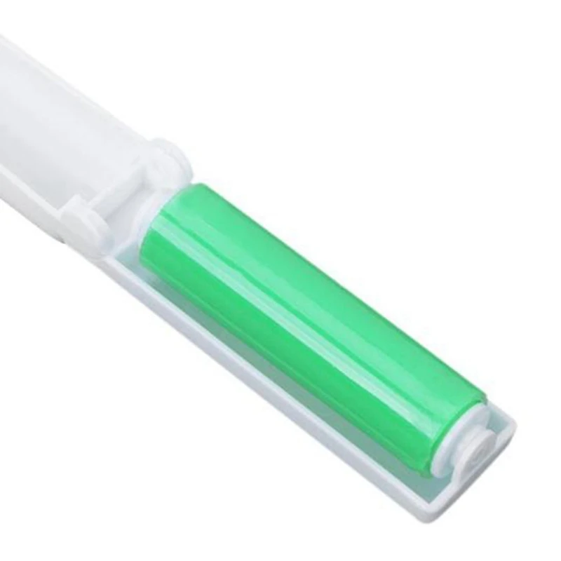 1 Pcs Folding Portable Roller Brush Cleaner Home Green With Travel Mirror-Including Suction Cup