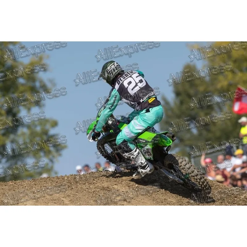 

#25 DESALLE 25/26 New Kawasaki Motorcycle Riding Suit Men Motocross Jersey Oversized Breathable Quick Drying Sports Long Sleeves