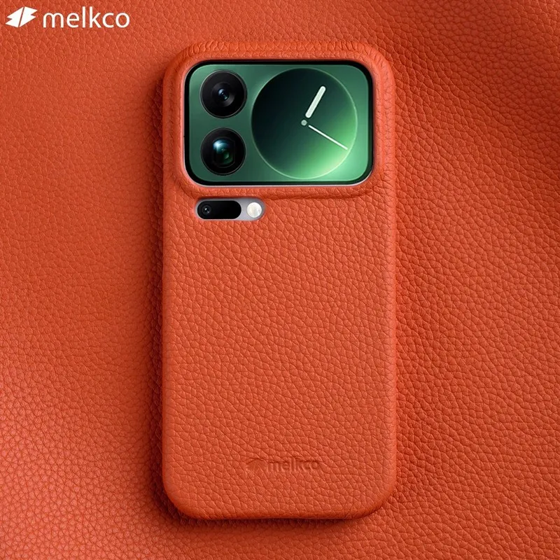 

Чехол Melkco Premium из натуральной кожи для Xiaomi 17 Pro Max, роскошный защитный жесткий чехол из воловьей кожи для Xiaomi 17 Pro с коробкой