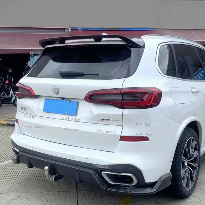 

For BMW X5 G05 2019 2020 2021 2022 High Quality ABS Material Unpainted Color Rear Roof Spoiler Trunk Wings Car Accessories