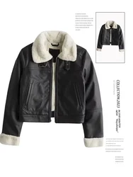 Women's White Leather Coat PU Jacket Fashion Vintage Long Sleeve Motorcycle Jackets Coats Harajuku Outfits Y2k 90s 2000s Clothes