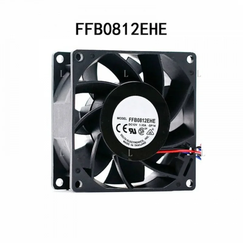 

L New Boxed for Delta Axial flow fan 80*80*38mm FFB0812EHE 12VDC 1.35A Fast Shipping