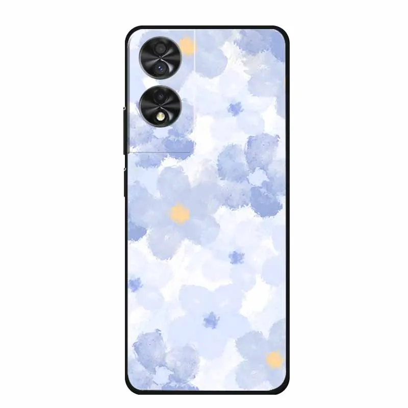 Painting Case For TCL 40 NxtPaper Luxury Soft Silicone Protective Phone Cover for TCL 50 SE Case TPU Funda Cartoon Floral Capa