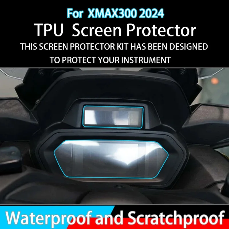 

XMAX300 Instrument Protective Film, Scratch Protection Film, Dashboard Screen Protector for YAMAHA XMAX 300 2024, Accessories