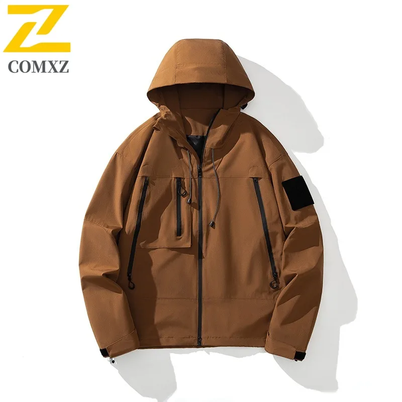 COMXZ الحد الأدنى Chaqueta يندبروف مقاوم للماء خفيفة الوزن الجري المشي لمسافات طويلة معطف ركوب الدراجات عالية الجودة الرجال سترة واقية جاكيتات #2