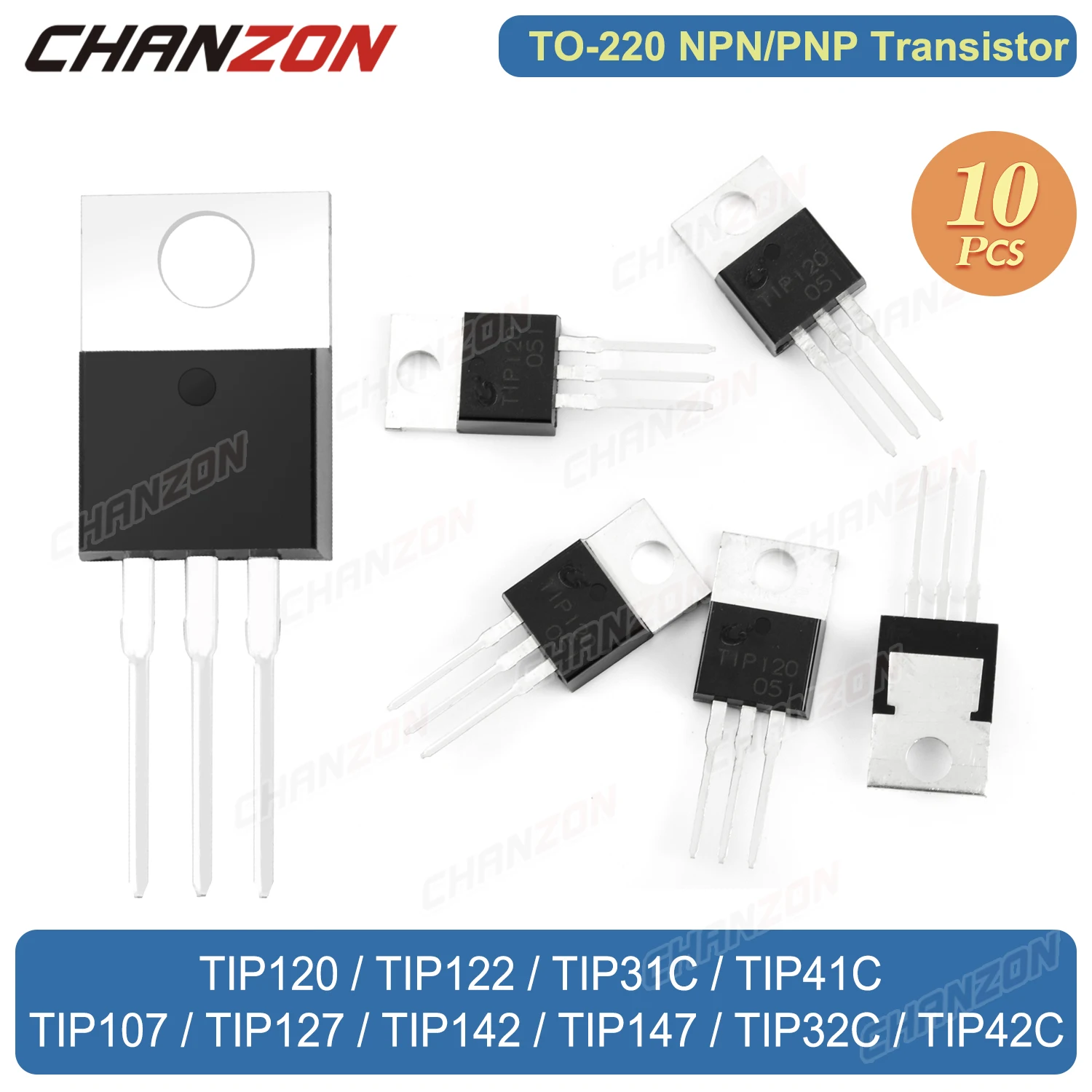 PNP NPN TO220 Tip120 Tip122 Tip41C Tip41 Tip42C Tip31C Tip42 Tip32C Tip31 Tip142 Tip127 Tip147 Tip32 Darlington Transistor di Potenza