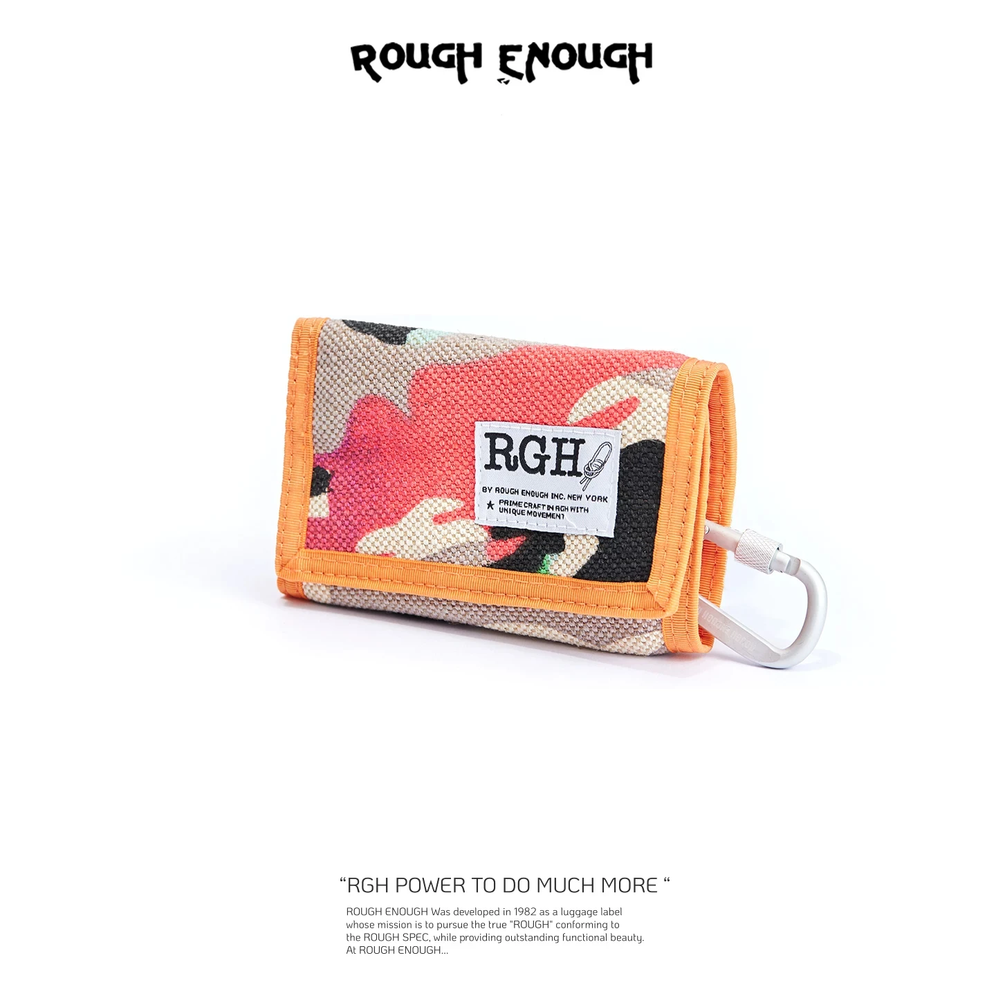 RGH Dopamine Camo Canvas RFID Blocking Wallet,Nylon Short Multi‑Card Slots Card Holder Small Coin Purse for Men