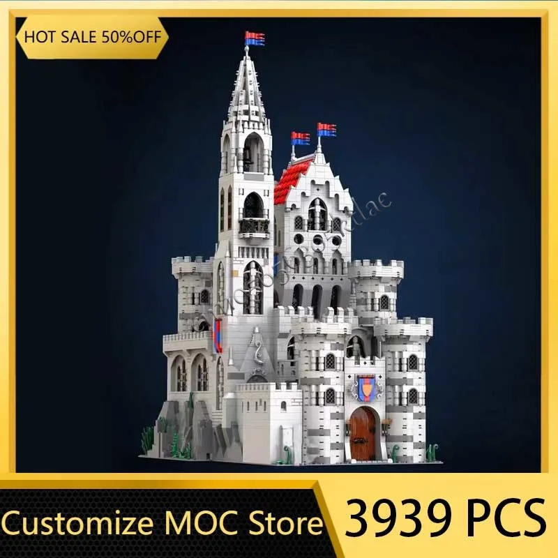 3939 PCS Medieval MOC Architecture Customize King's Castle Building Block Technology Model Children Assembly Toys Christmas Gift