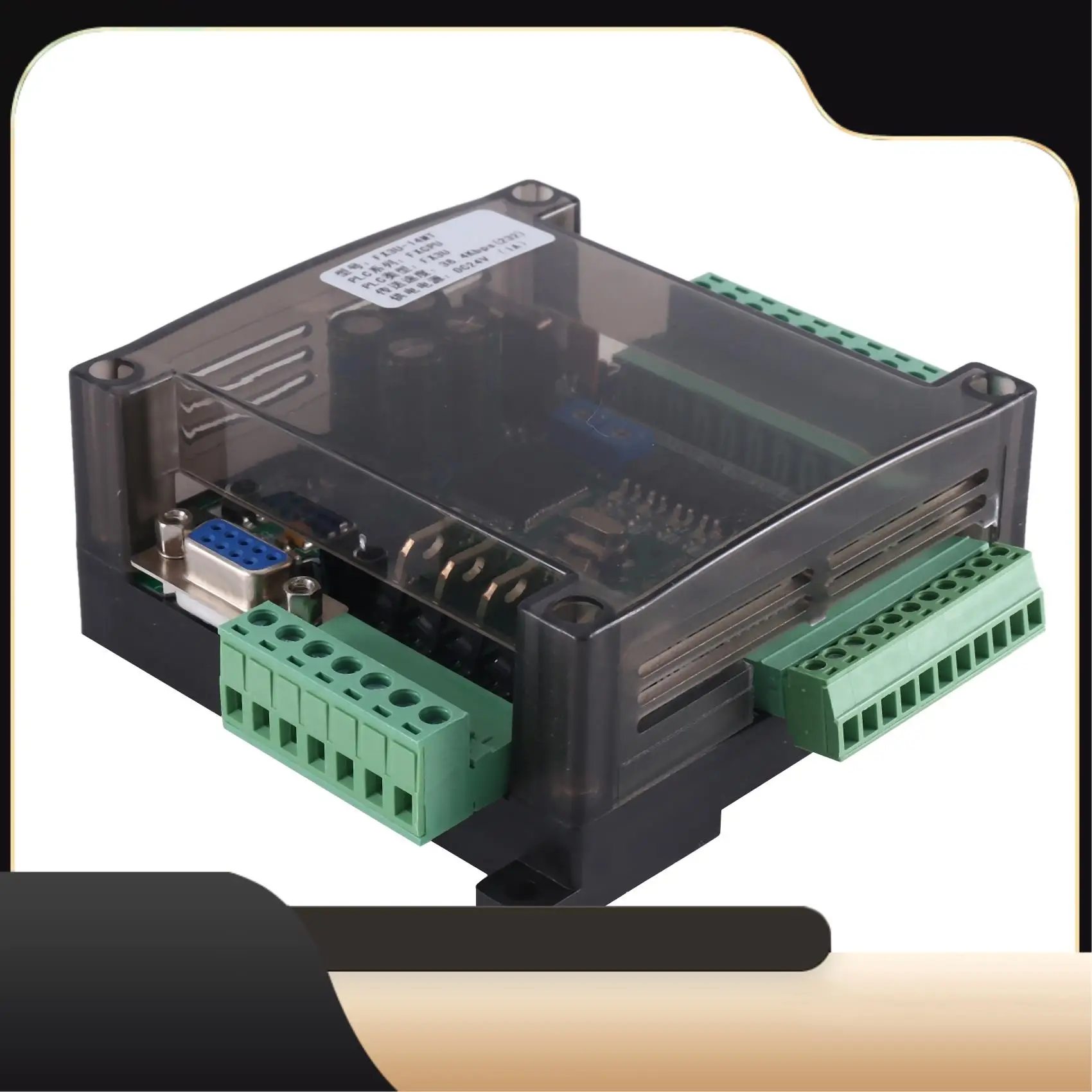 

1 PCS FX3U-14MT Compatible With FX1N 2N PLC Industrial Fx3u Data Register 8 In 6 Out Anolog 6AD 2DA Modbus 485 (A)-T44C