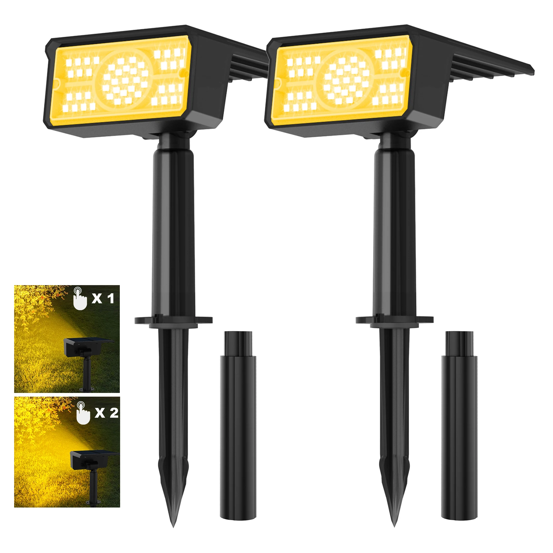 49LEDS 1Pc Solar Po… - image