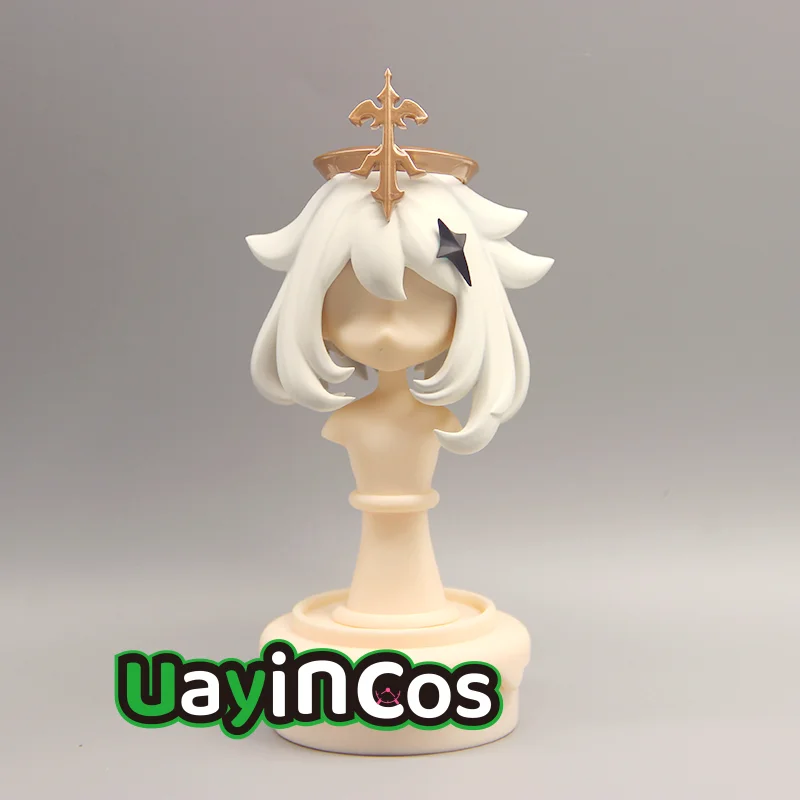 

Genshin Impact Paimon Handmade OB11 OB22 GSC Hair Shell Detachable Hair Wig Faceplates BJD Doll Accessories Game Anime Toy Kids