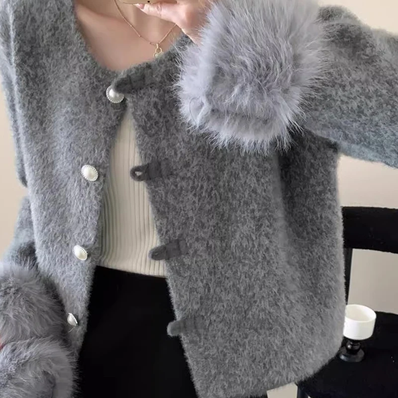 

Шикарные элегантные пальто во французском стиле, осень 2023, новое однобортное пальто для женщин, винтажная стильная универсальная верхняя одежда для пригородных поездок