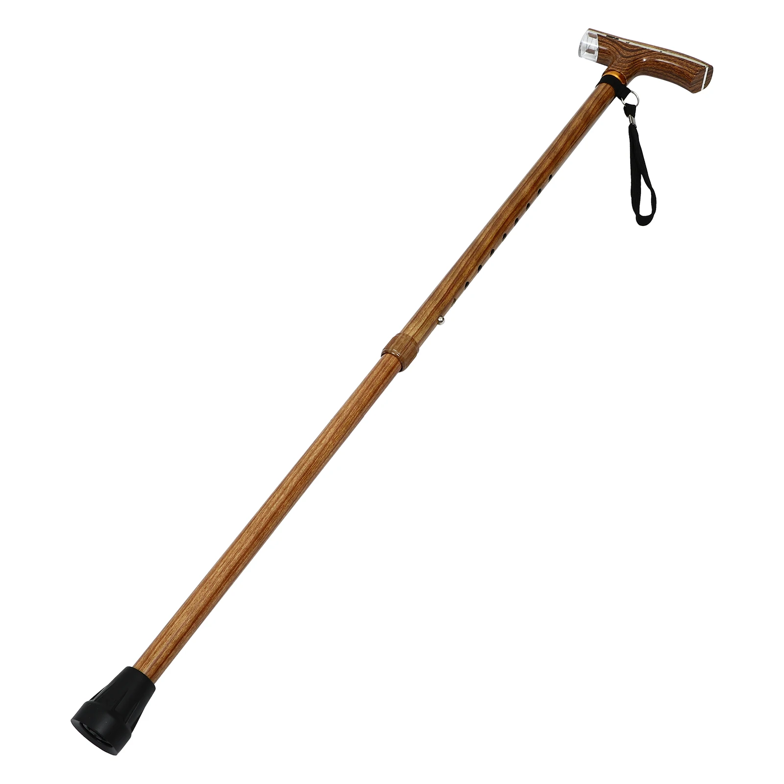 

Telescopic Crutches Walking Stick Adjustable Length Non Slip Portable Aluminum Alloy Elderly Use Hiking Mountaineering Rod