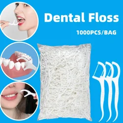 YS00060-1000 pieces of floss picks, tooth picks, tooth cleaning interdental brushes, disposable oral hygiene care