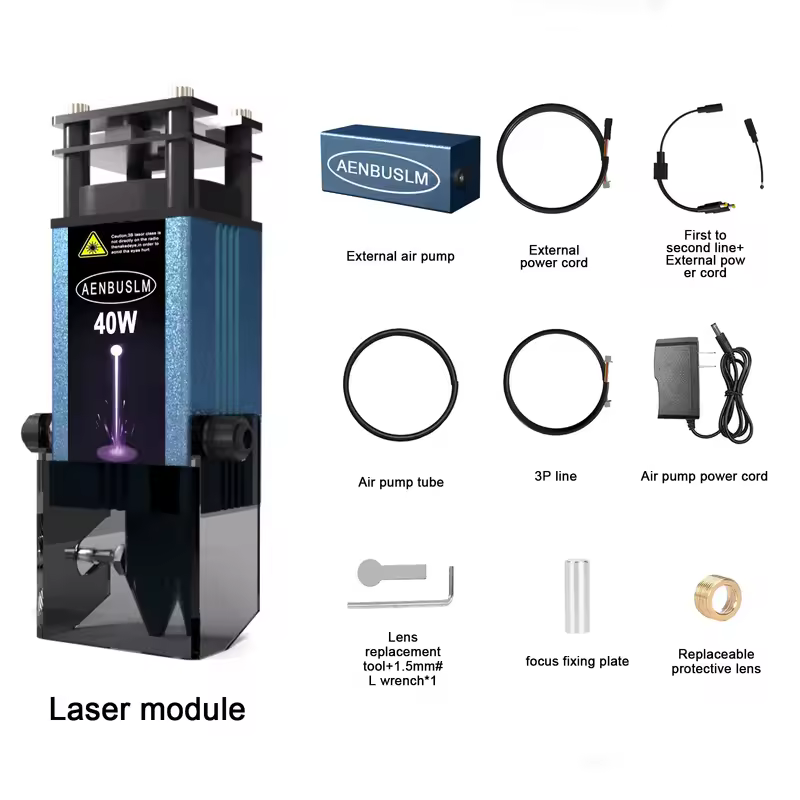 AENBUSLM 40W / 80W Laser Module 12V 24V 450nm Laser Engraving Head Woodworking Laser Engraver Cutting 3D Printer CNC Route Tools - Image 7