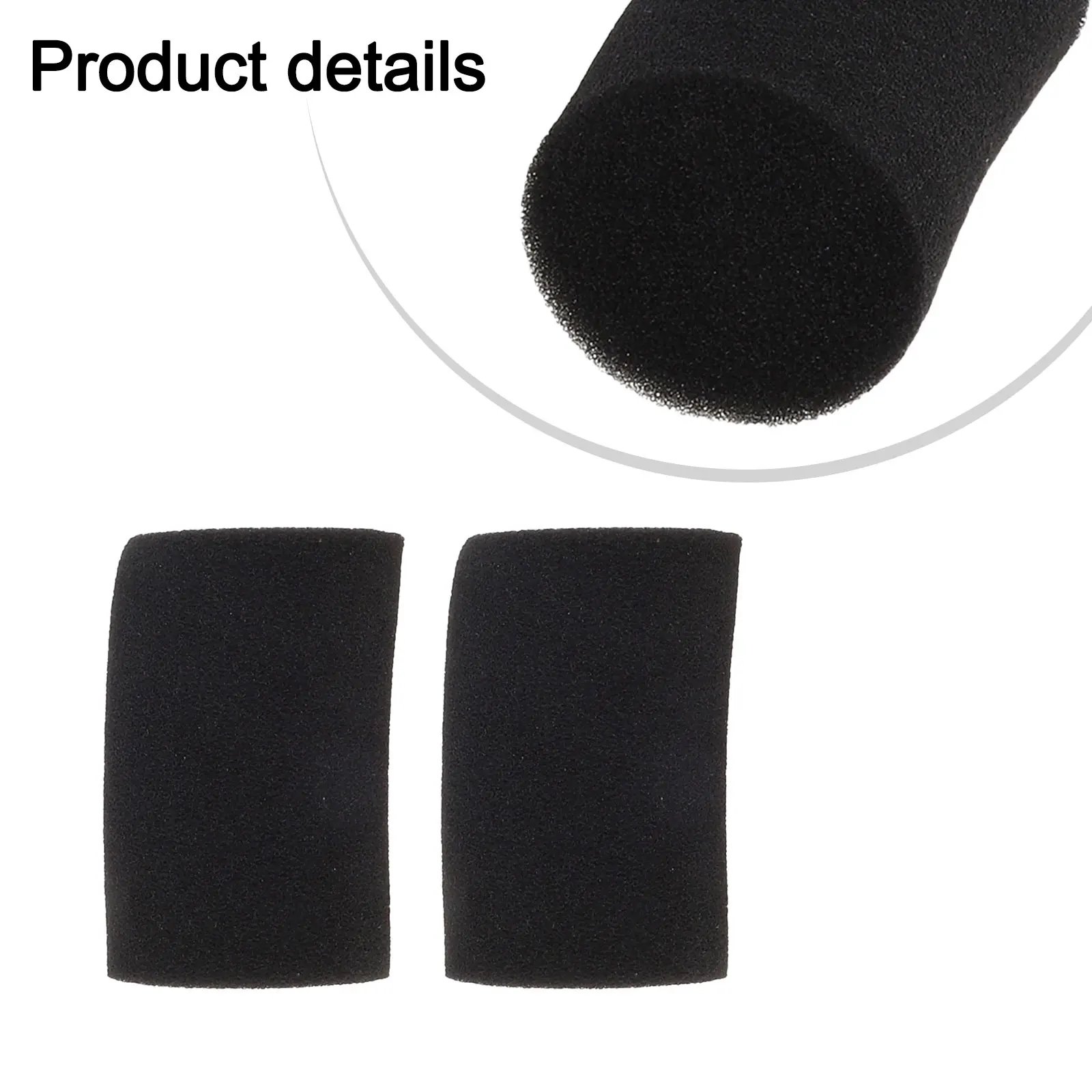 2pcs Foam Loud Speaker Port Bungs 35/44/55/60/65mm Diameter X 50/65/50/60mm Height Black Sound Guide Tube Resistance Cotton