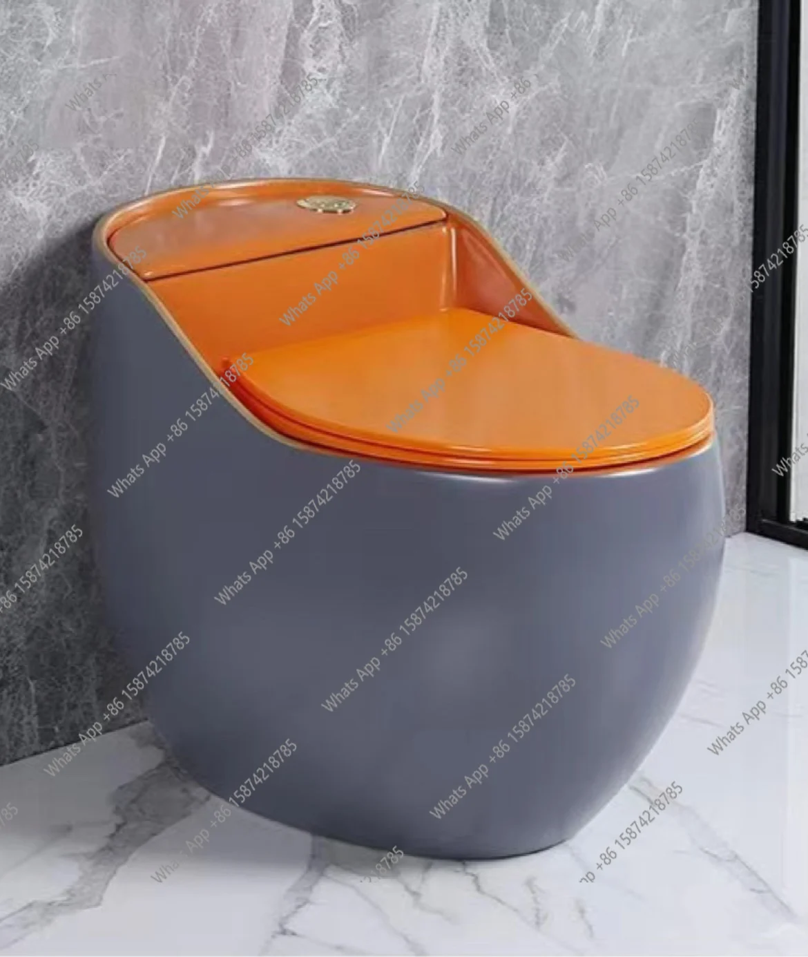 

Colorful egg shape creative toilet siphon household pump small space ordinary small apartment toilet