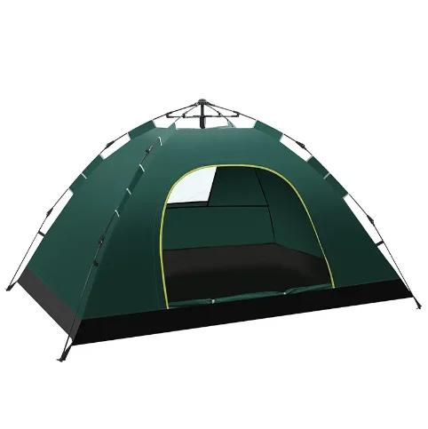 Custom Camping 170t Polyester Ultra Light Fully 3-4 Person Outdoor Dome Camping Tents Pop up Tent Automatic Tent