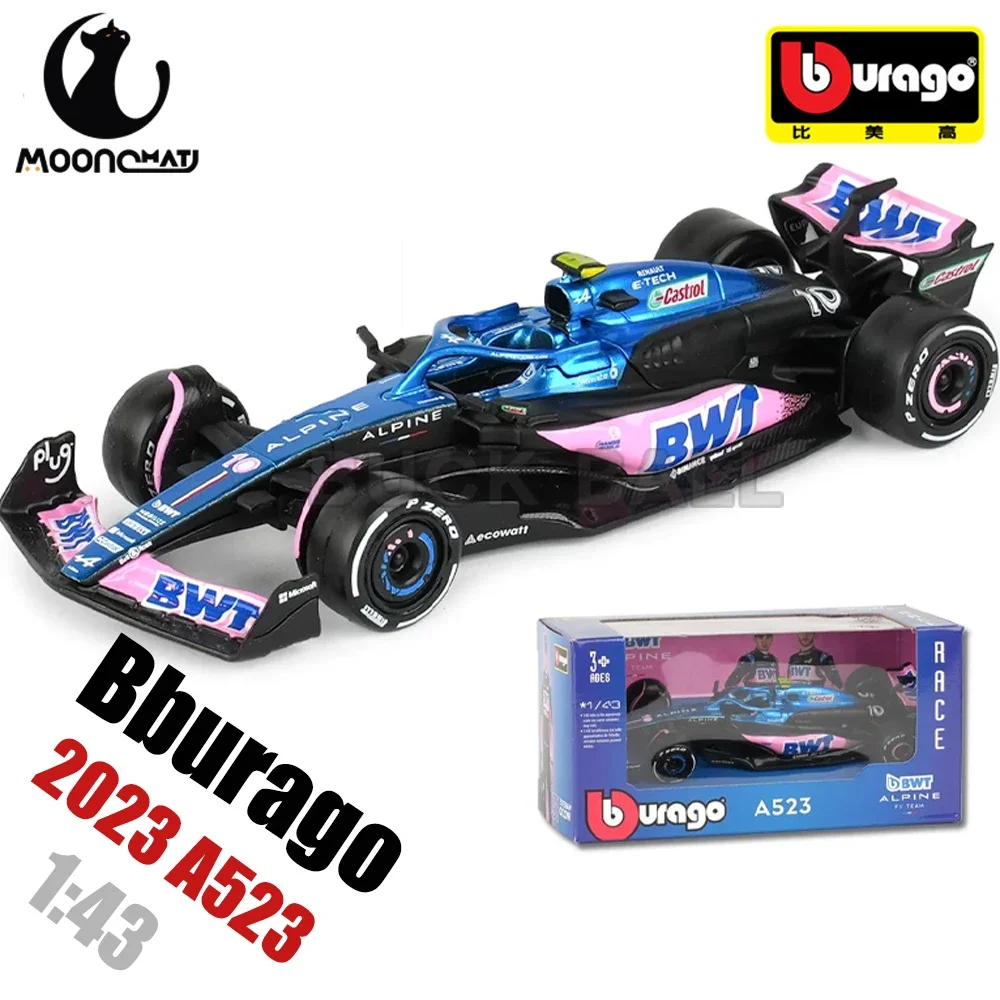 

Bburago 1:43 2023 BWT Alpine F1 Team A523 #31 Esteban Ocon #10 Pierre Gasly Alloy Car Die Cast Model FORMULA 1 Racing Car Gifts