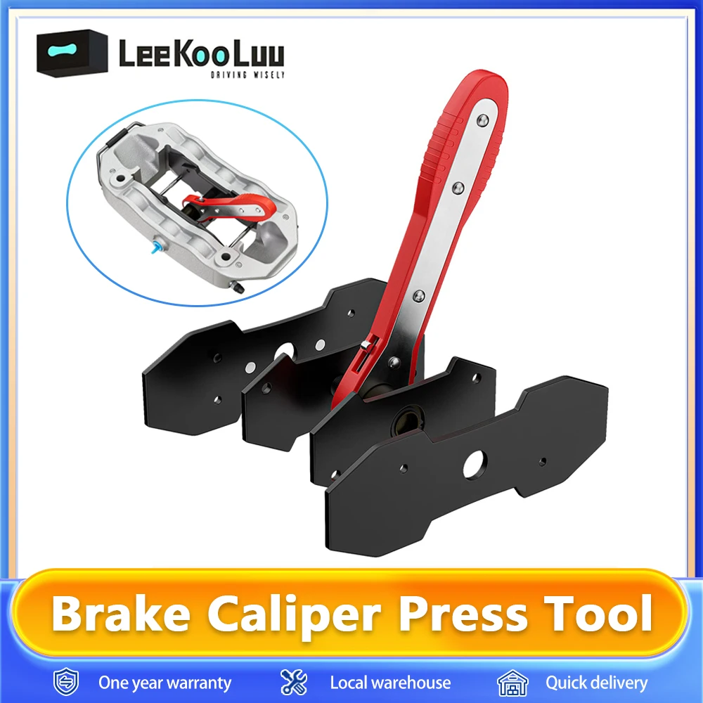 Herramientas de reparación de automóviles, pinza de freno de disco Universal para coche, herramientas de ajuste de llave de trinquete oscilante de 360 grados con placa de acero de 2 uds.