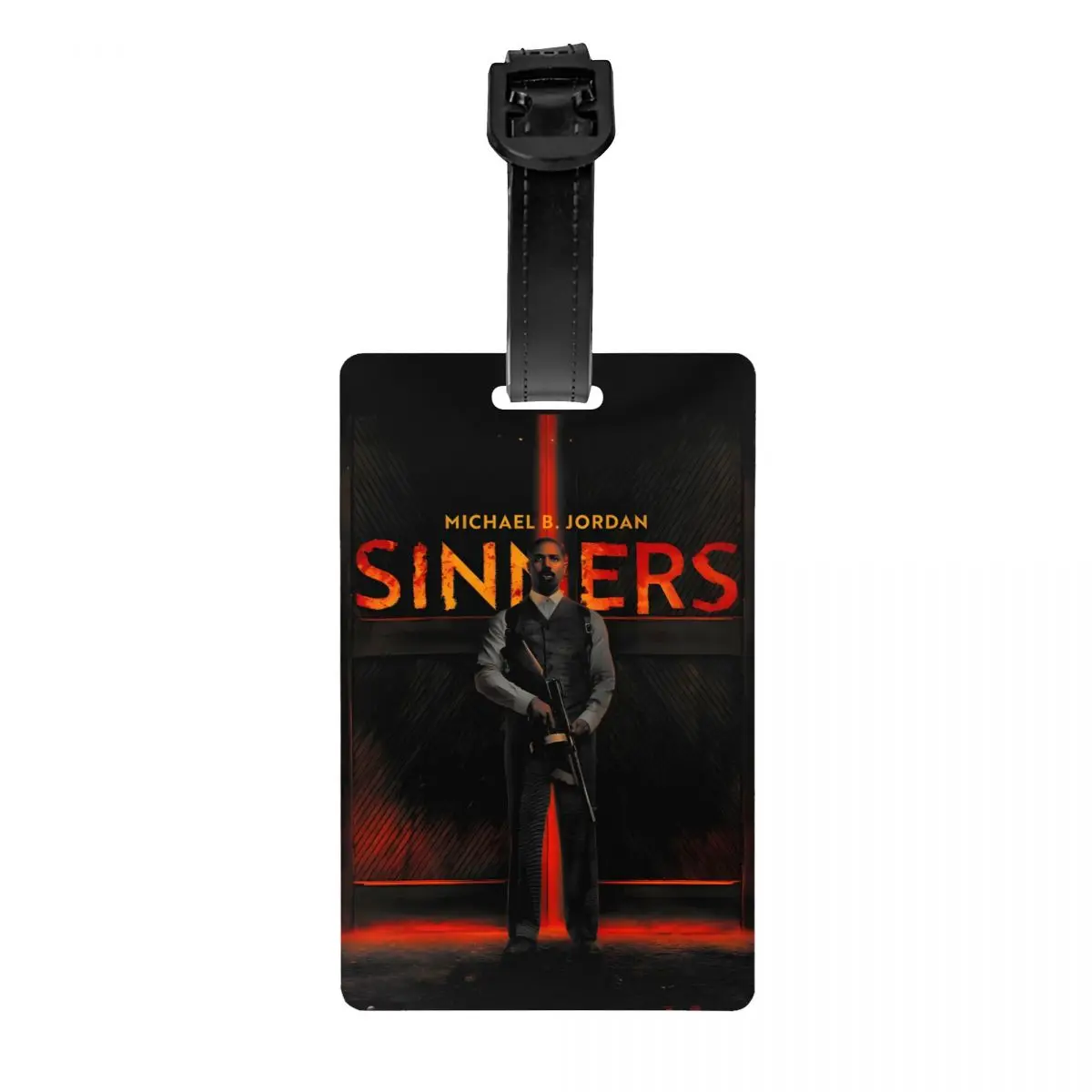 

Action Horror Movie Sinners Luggage Tag Custom Baggage Tags Privacy Cover ID Label