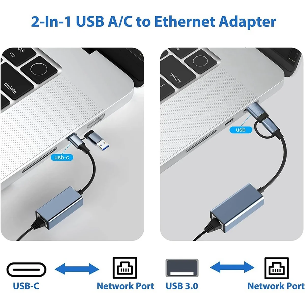 Efficient USB 3.0 to Ethernet Adapter with USB C to RJ45 1000 Mbps for Windows