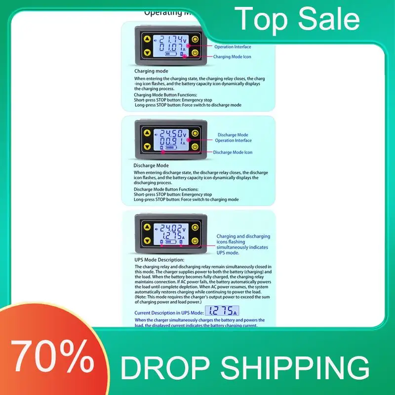 AT03 أعلى بطارية الكولومتر بطارية ليثيوم كاشف التيار ثنائي الاتجاه شحن البطارية التلقائي وإدارة التفريغ