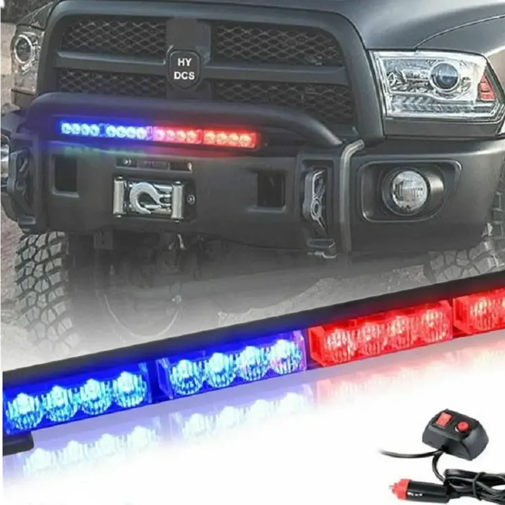 16 LED Car Strobe Light LED Warning Light Truck police led lights Strobe Emergency Vehicle LED Beacons Lamp for 12V Off-road