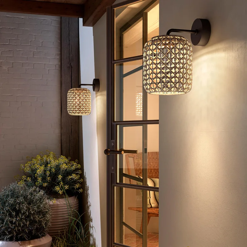 Outdoor Garden Light Waterproof Villa Landscape Light New Chinese Handmade Wall Light Modern Simple Door Front LWall