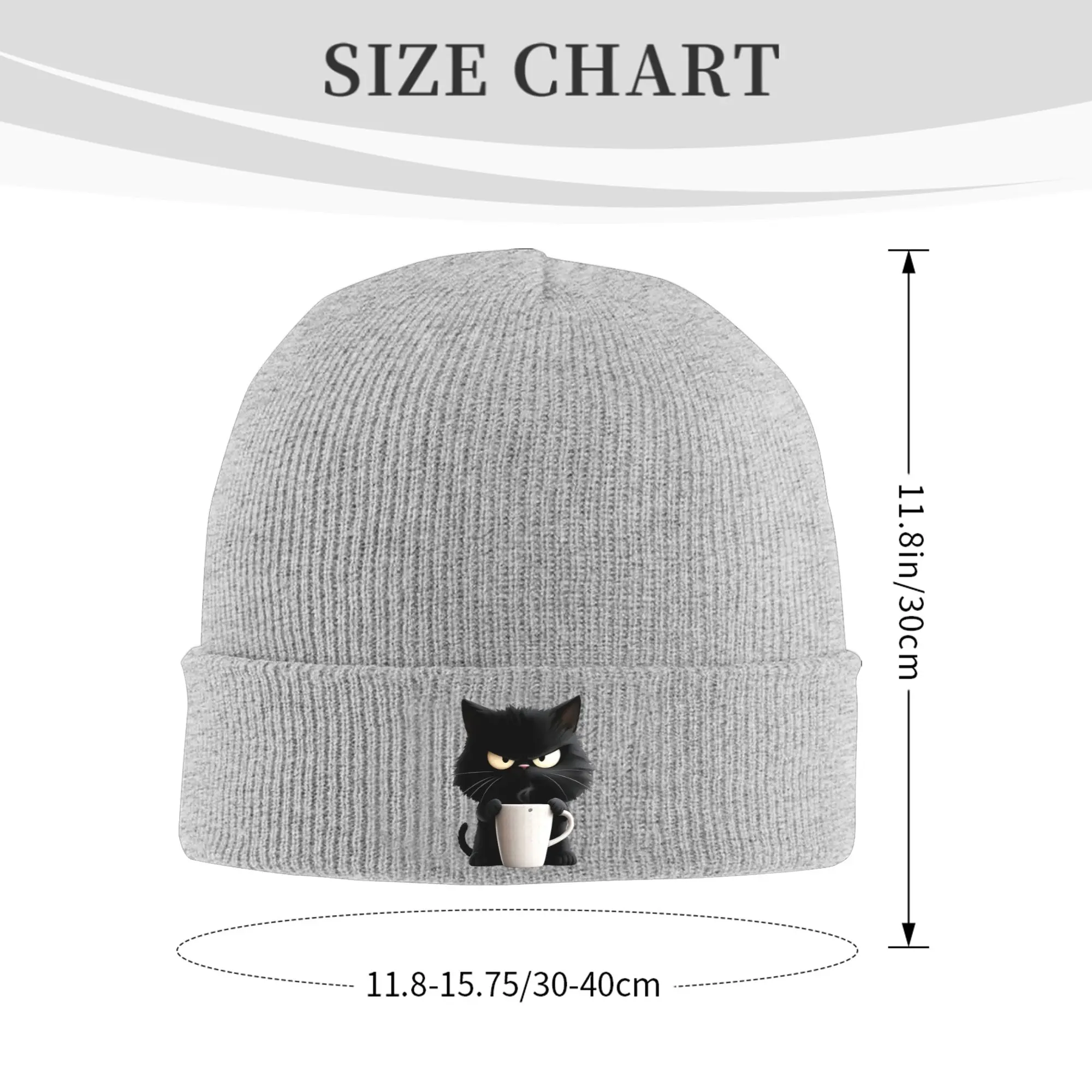 Anime Black Panther Cartoon Print Winter Skullies Beanies Hat Warm Autumn Knitted Hats Bonnet Caps for Women Men