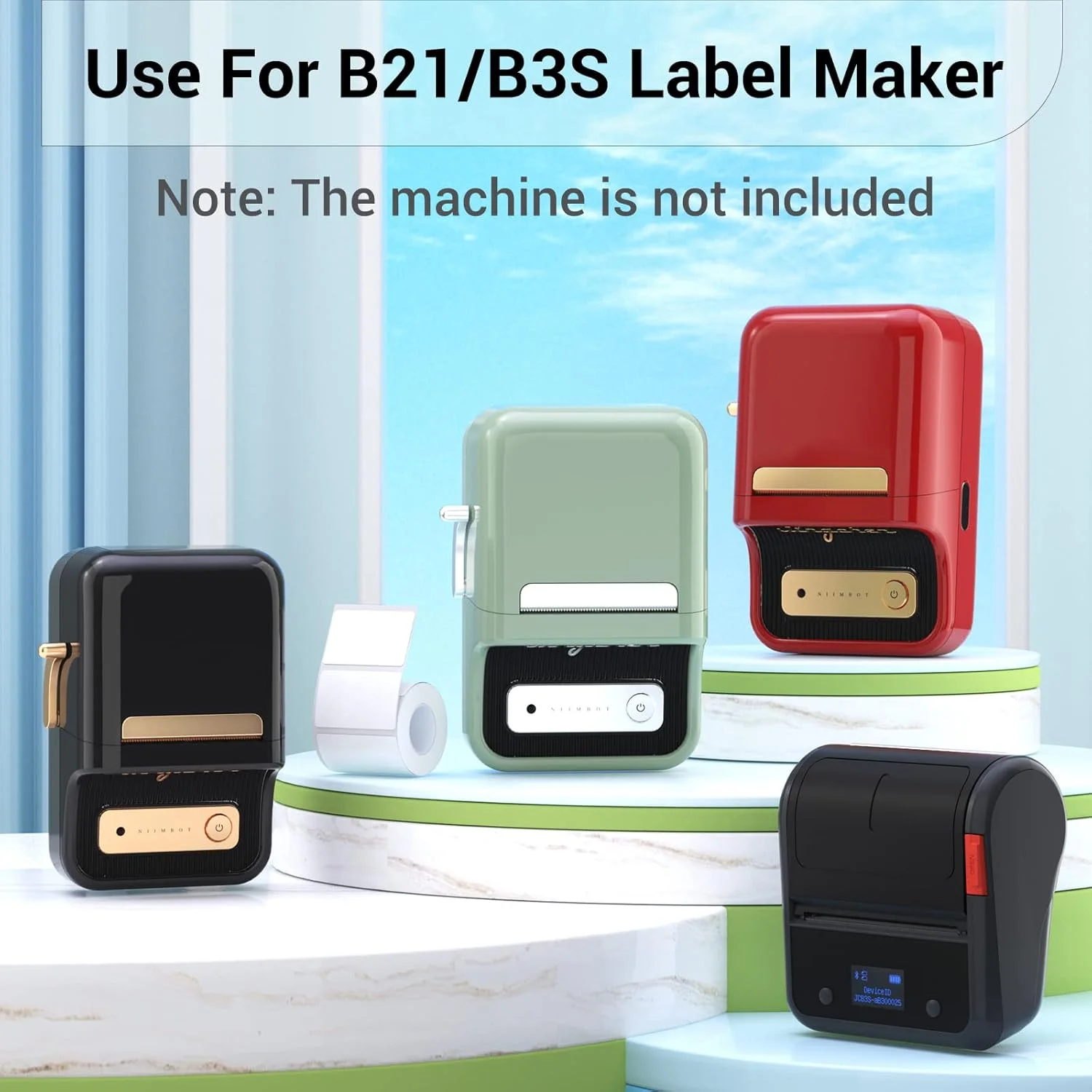 Niimbot Label Paper For B1/B21/B31 Mini Portable Printer Thermal Label Sticker Self-Adhesive Waterproof Label Maker Tape