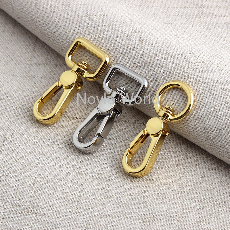 8-12-13-16-19MM Metal Buckles For Webbing Shoulder Bags Strap Belt Swivel Claps Lobster Clips Snap Hook DIY Hardware Accessories
