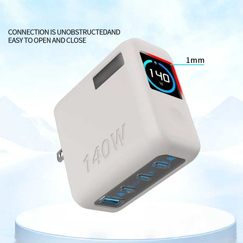 Silicone Protective Case for Anker Zolo 140W Charger Dust-Proof Power Adapter Sleeve Anti-Scratch Shockproof Cover Skin