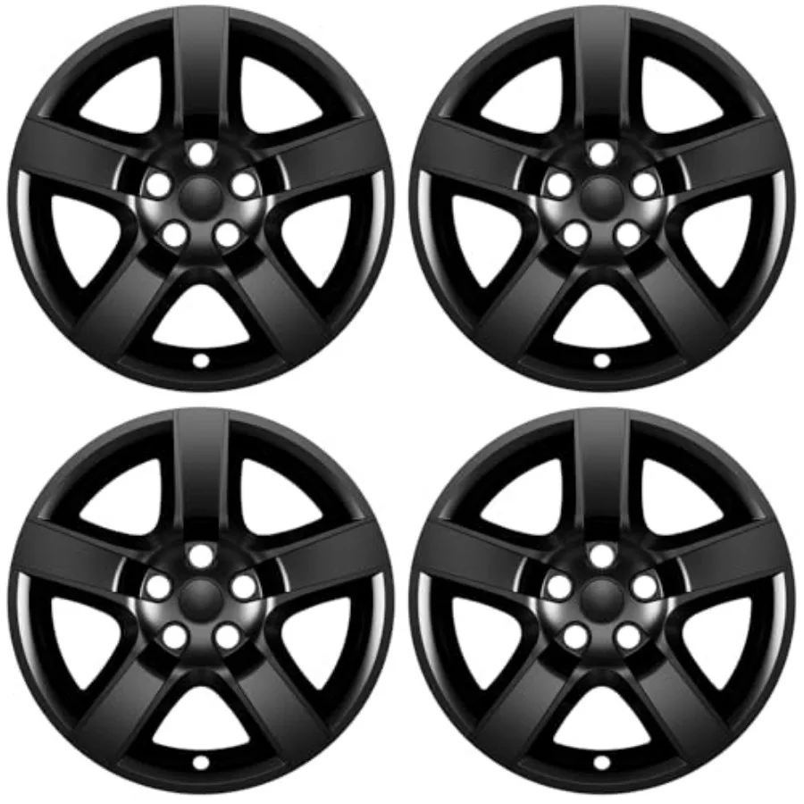 

4-Pack 17 inch Hubcaps Compatible with Chevrolet Chevy Malibu 2008-2012, FIT 17" Steel Wheel ONLY, Trim: LS. Rim Cover Skin Hub