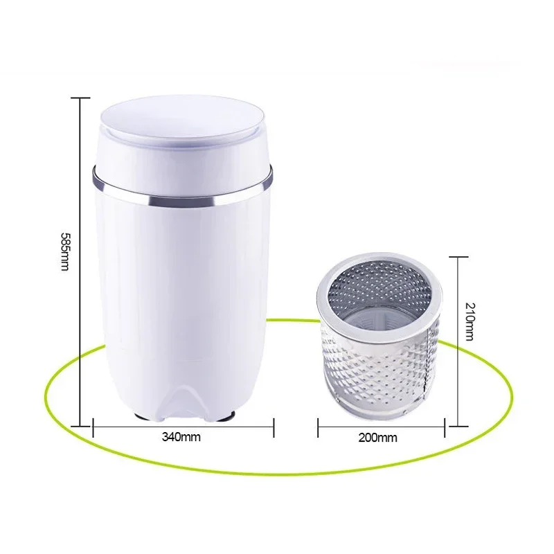 3.5kg/3.6kg/4.5kg Clothes Portable Washing Machine Spin Compact Washer Low Noise for Home Dorm machine single-barrel washer