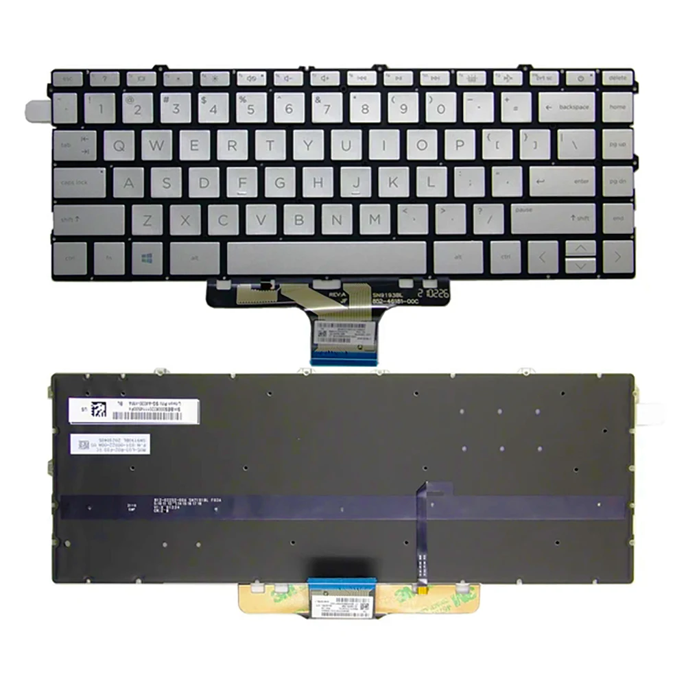 

US For HP Pavilion x360 14-DW 14-DV 14-DY TPN-Q244 Q234 TPN-I137 English Backlit Laptop Keyboard